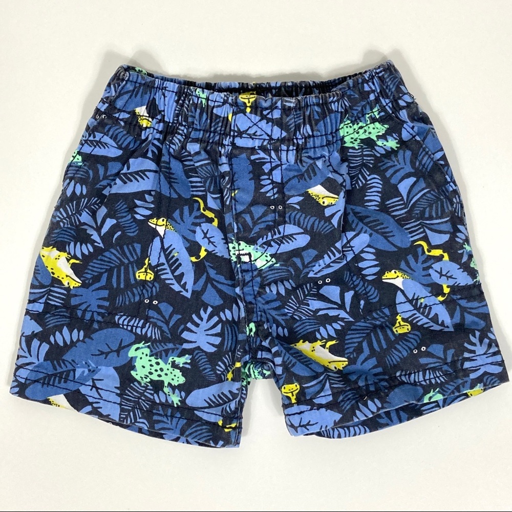 Carter’s Boys' Blue Rainforest Frog Shorts- 12M